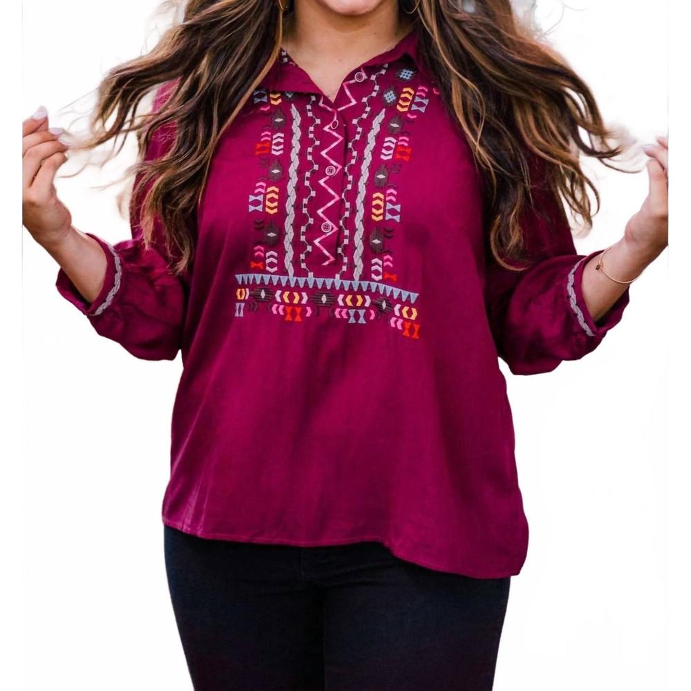 NEW LAYERZ CLOTHING lindsay top in red
